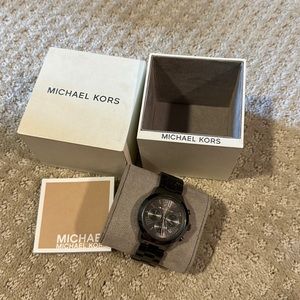 MICHAEL KORS WATCH - grey/black